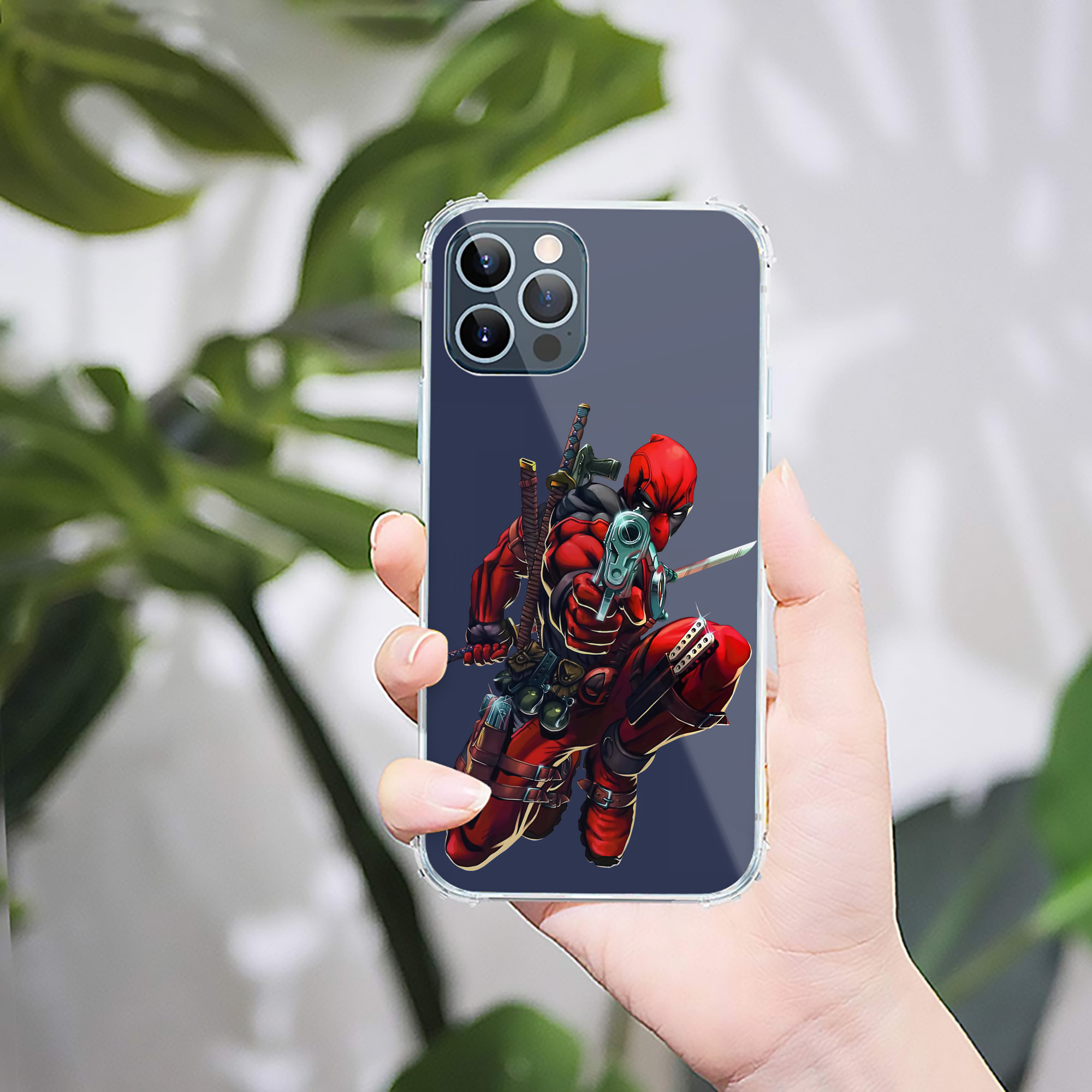 （画像用） Deadpool デッドプール 【iPhone 12シリーズ対応】透明スマホケース（クリアソフトケース）